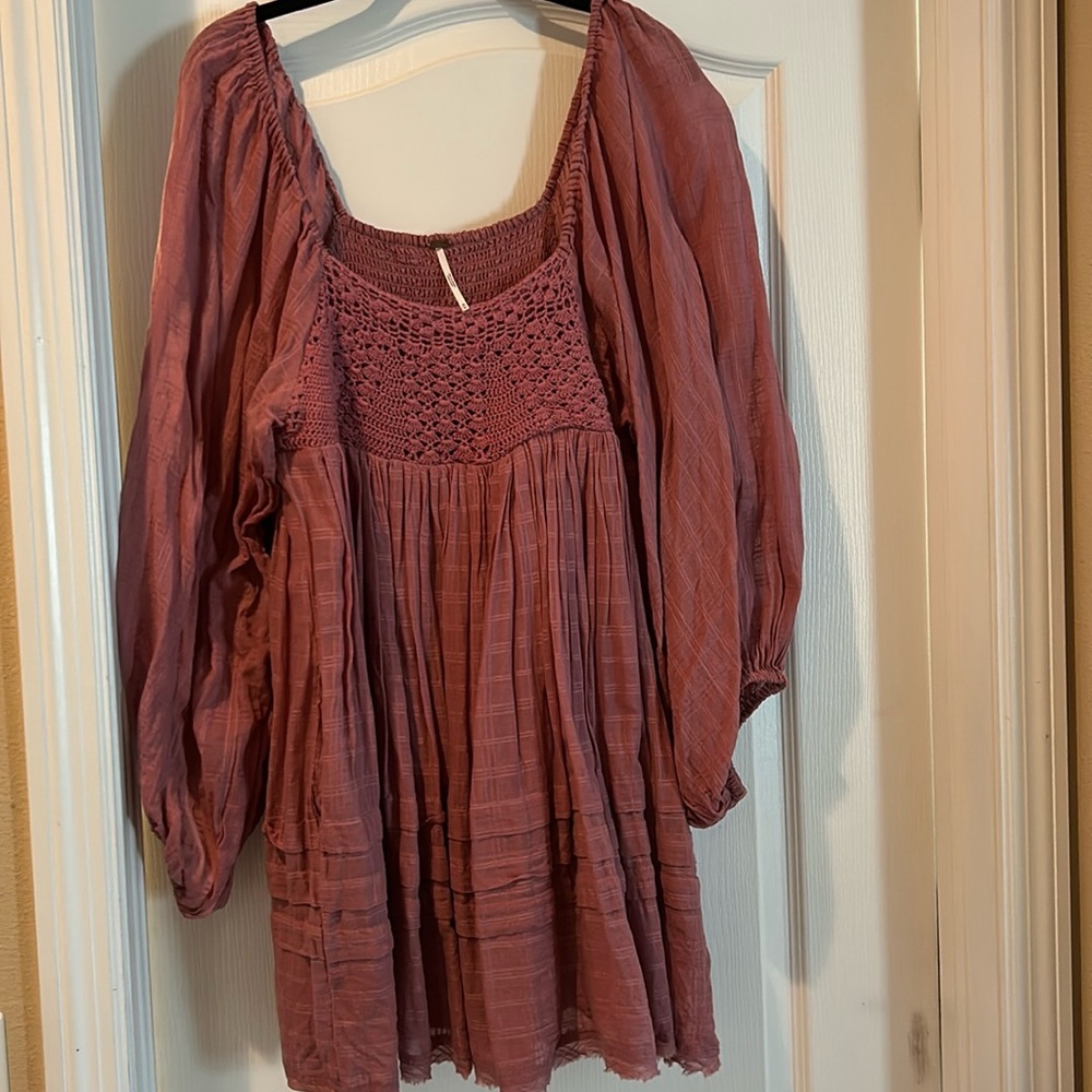 Free People dress or top mauve size M, with pockets